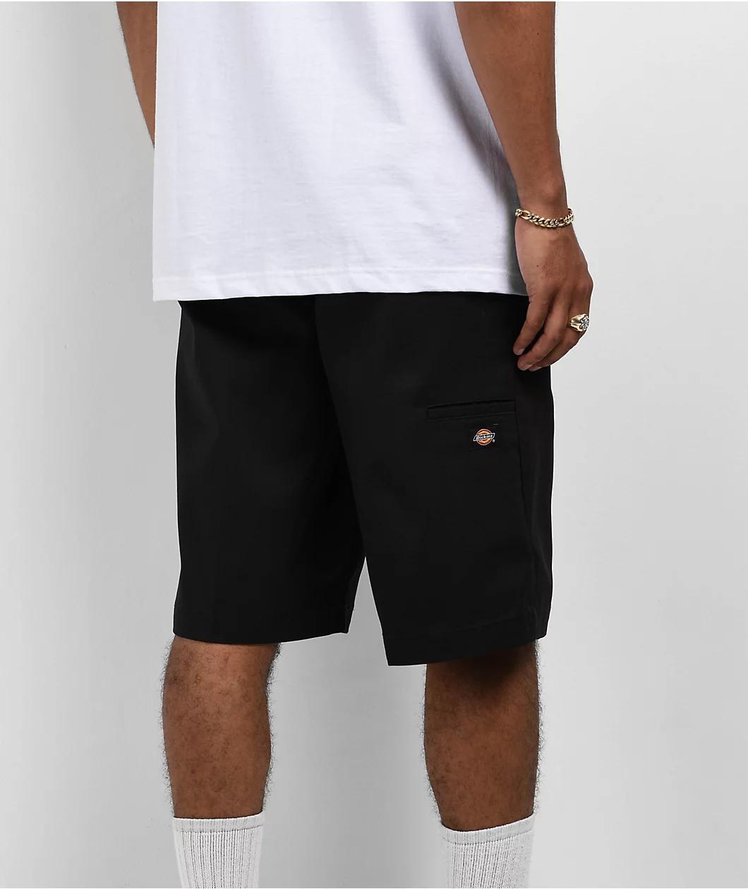 Dickies Flat Front Black Loose Fit Work Shorts Product Image