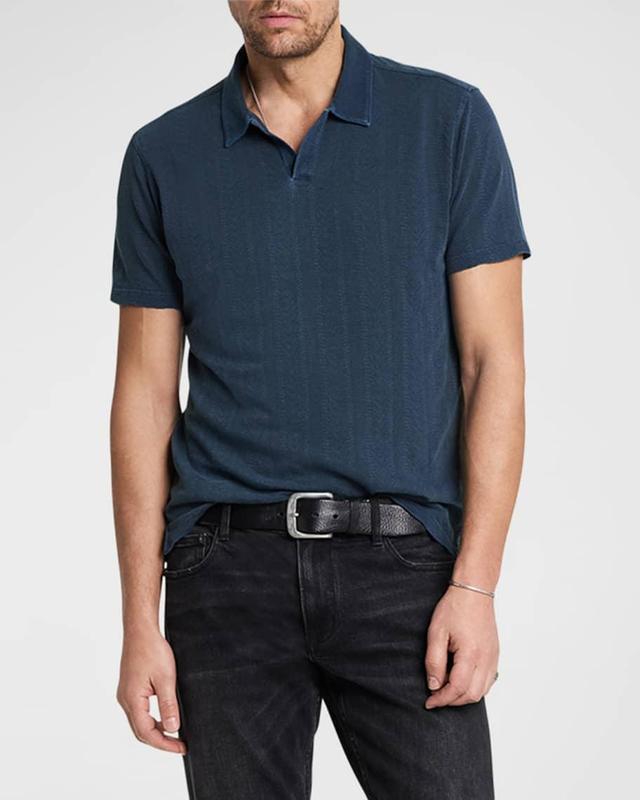 Mens Zion Jacquard Polo Shirt Product Image