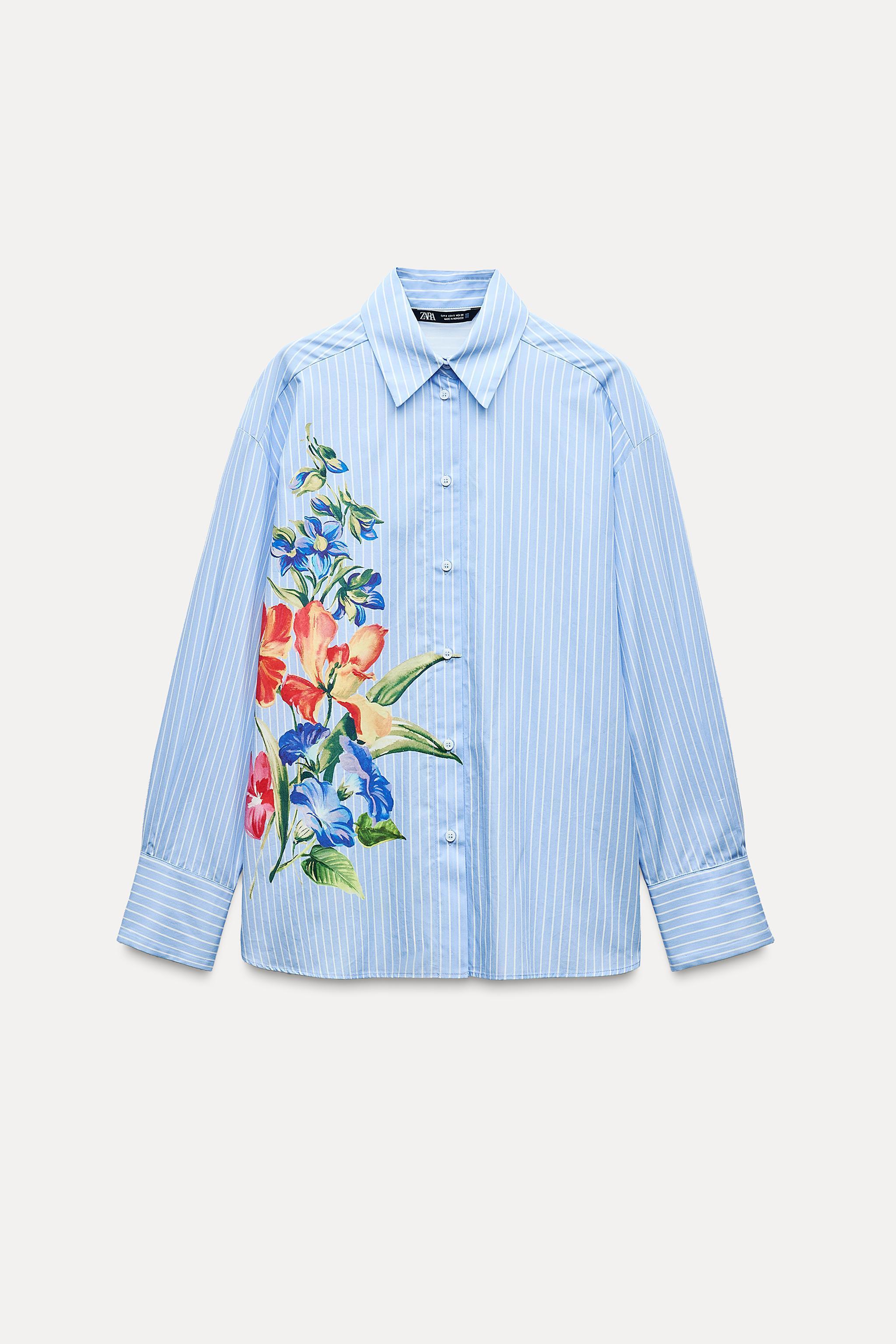 FLORAL STRIPED SHIRT Product Image