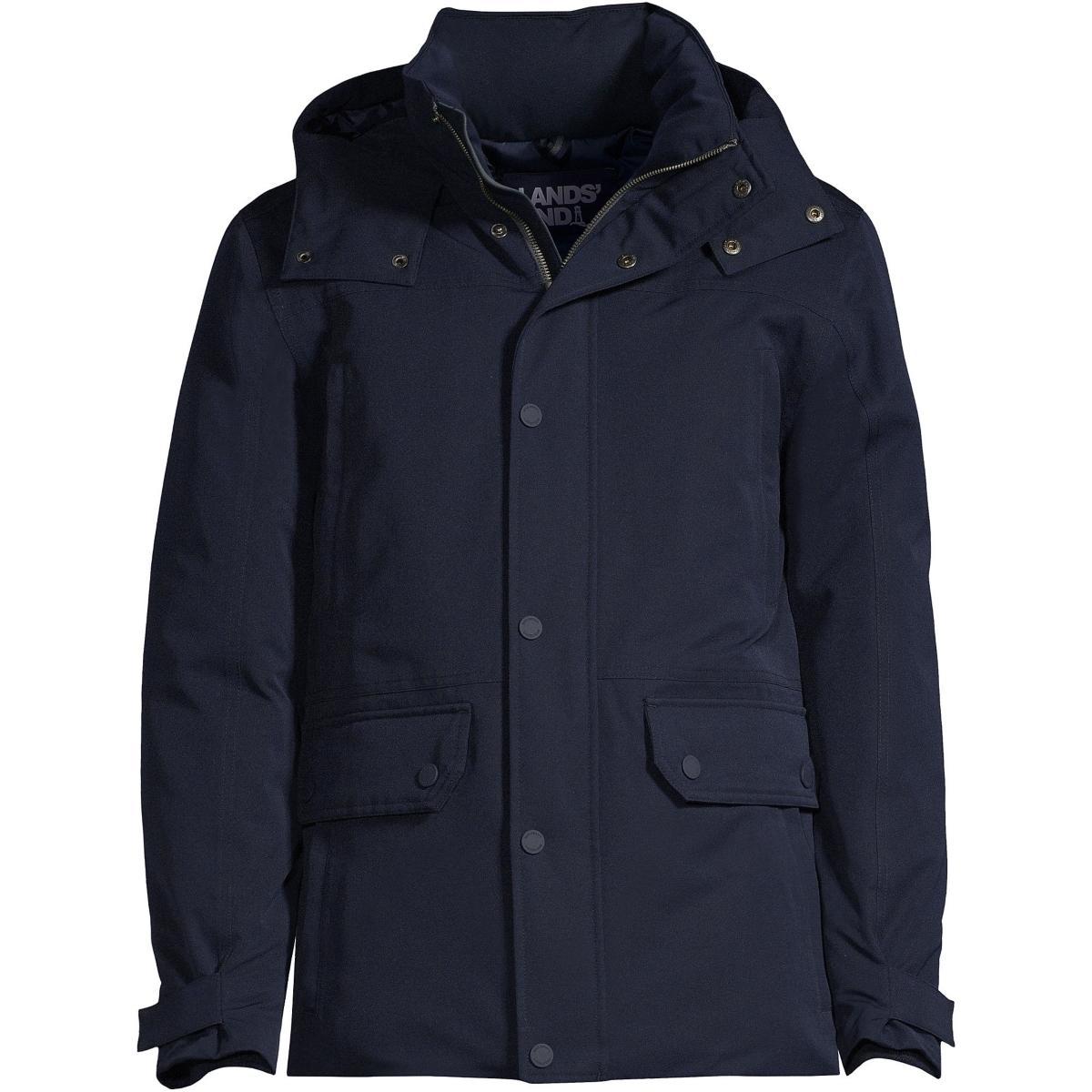 Mens Lands End Expedition Down Winter Jacket Radiant Blue Product Image