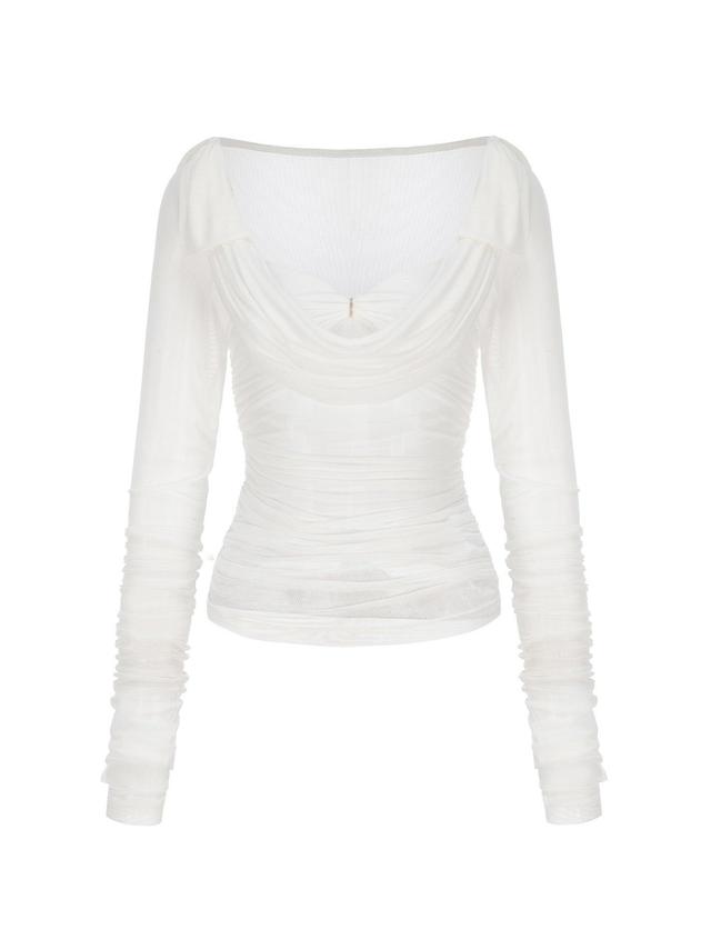 Chantal Top (White) Product Image