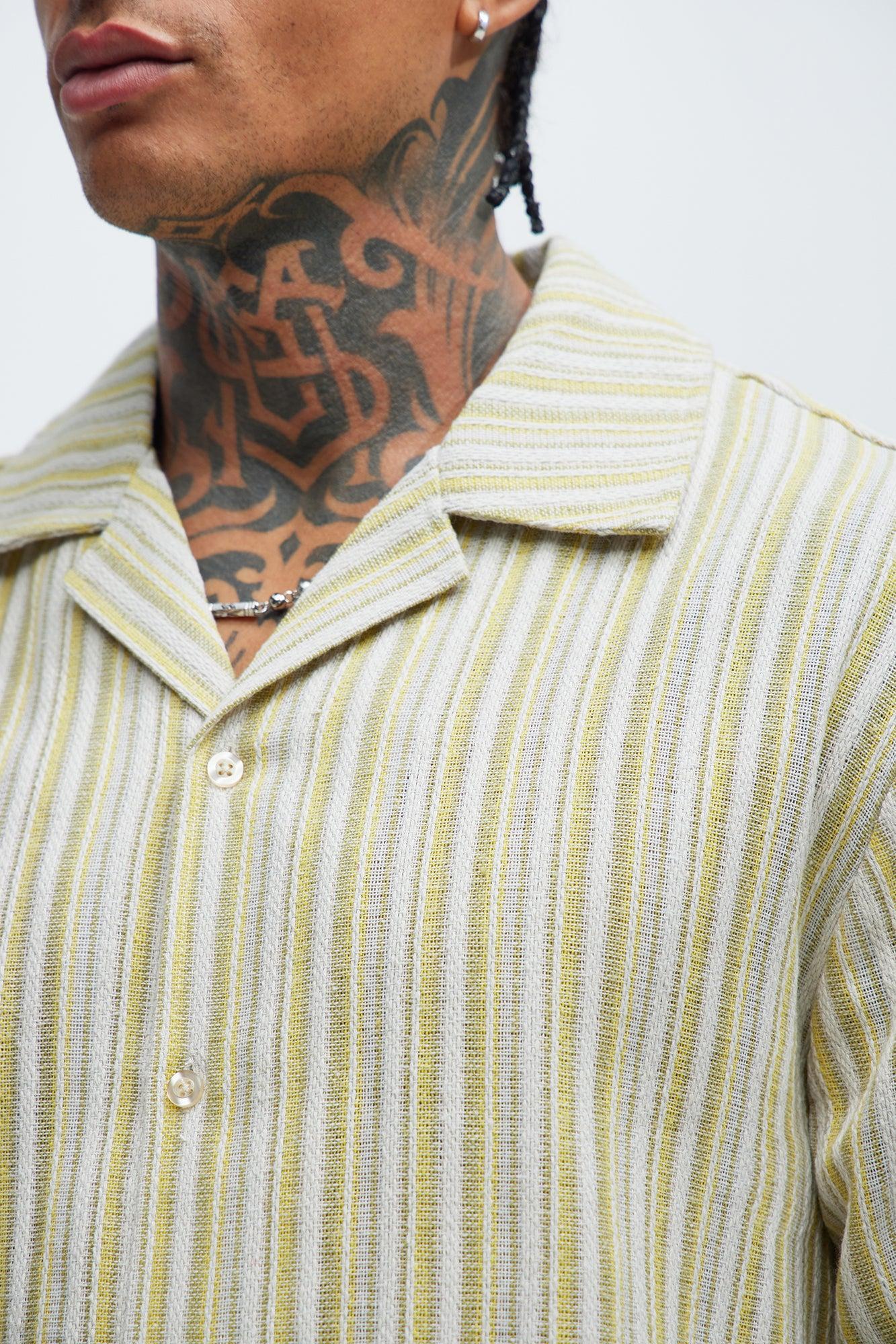 Gifford Striped Shirt - Cream Product Image