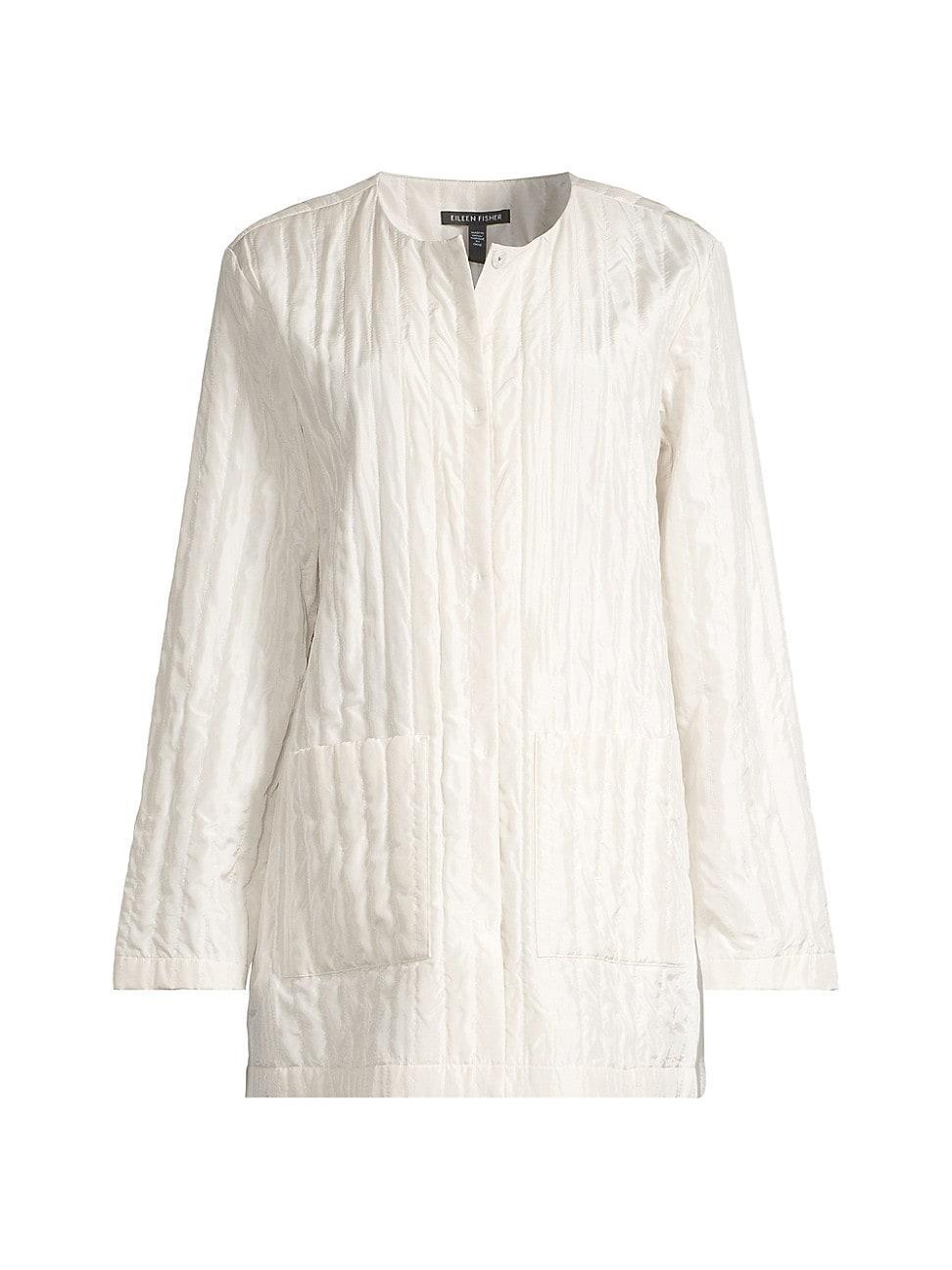 Eileen Fisher Silk Quilted Jacket Product Image