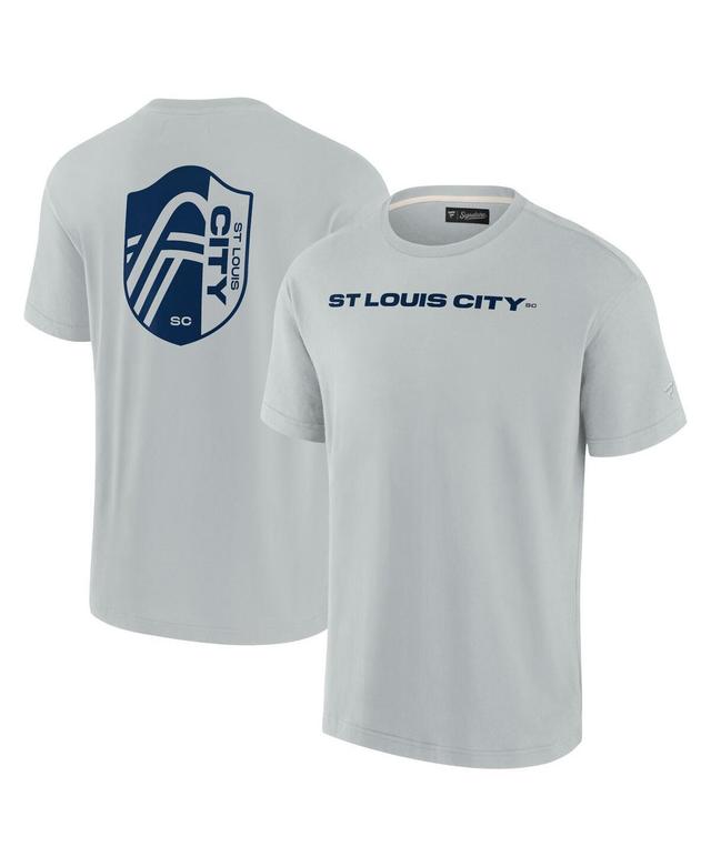 Mens Fanatics Signature Gray St. Louis City SC Oversized Logo T-Shirt Product Image