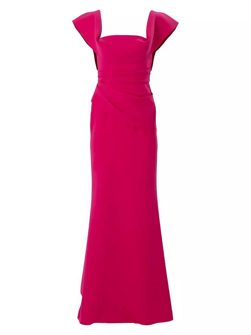 Ruched Square-Neck Gown Product Image