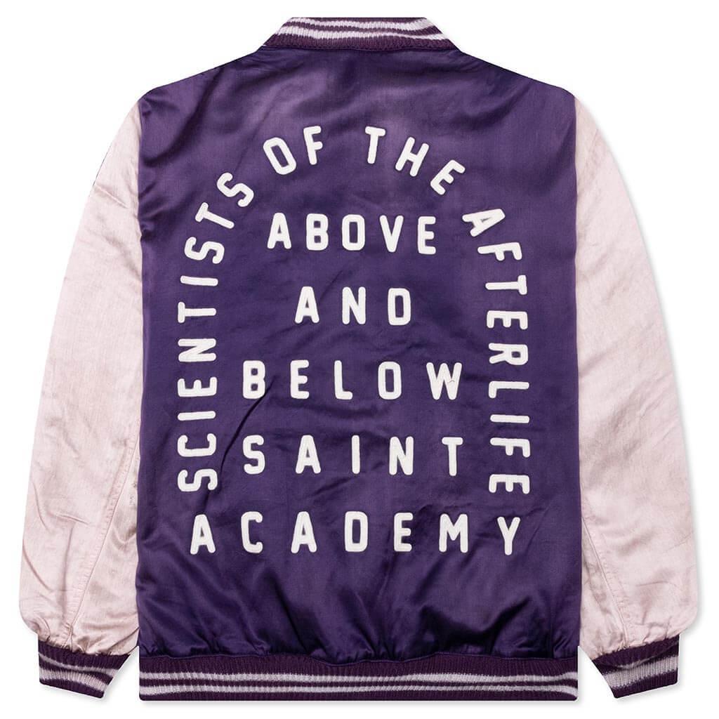 Saint Michael Stadium Jacket - Purple/Pink Male Product Image