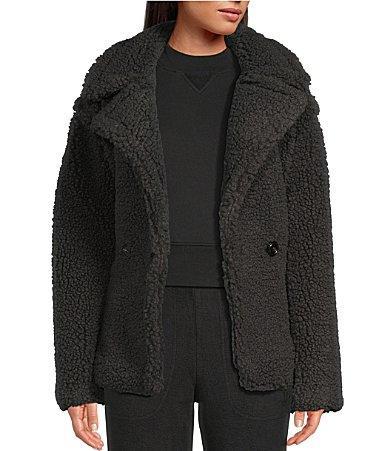 UGG Gertrude Faux Fur Double Breasted Teddy Coat Product Image