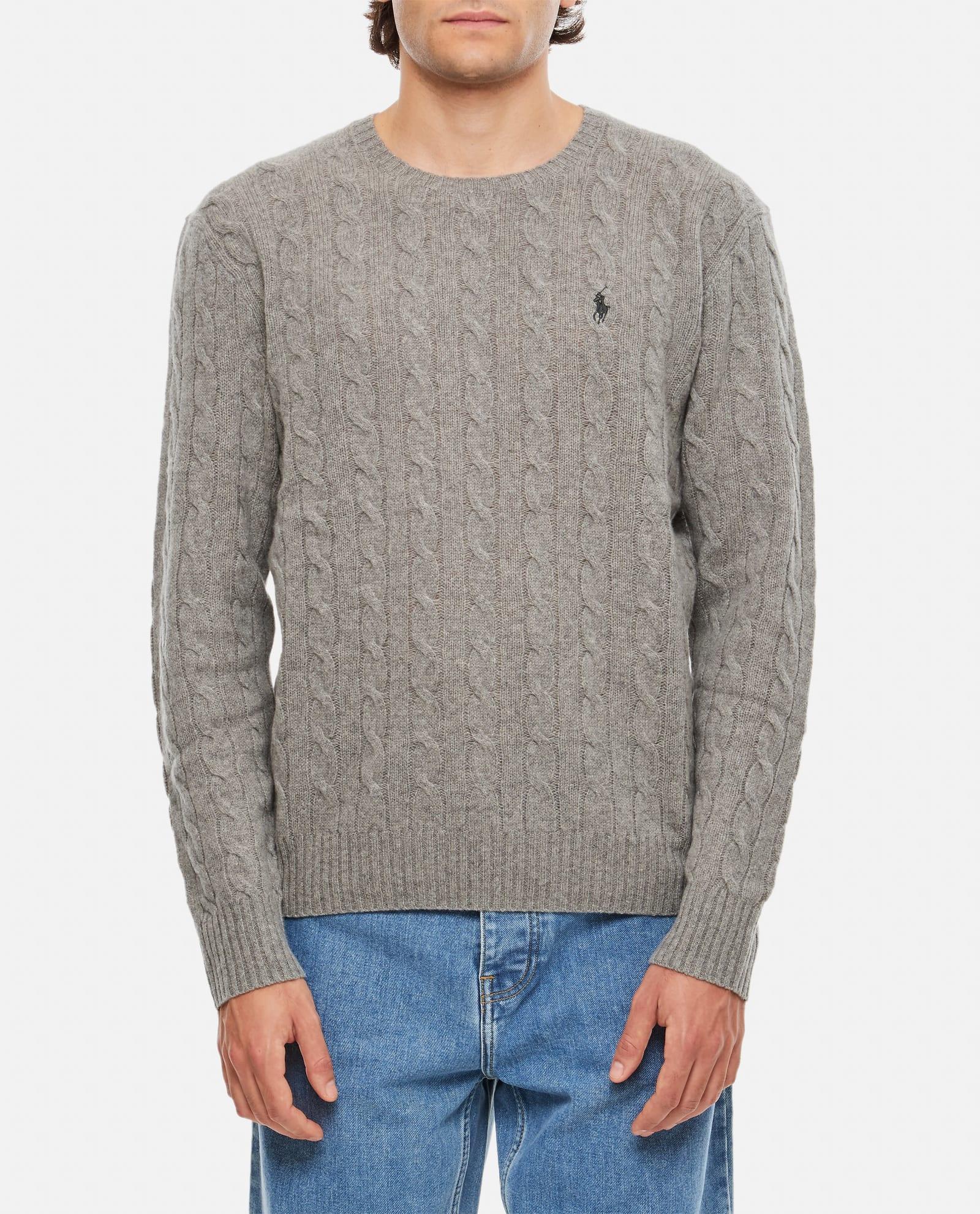 Crew-neck Cashmere Jumper In Grey Product Image