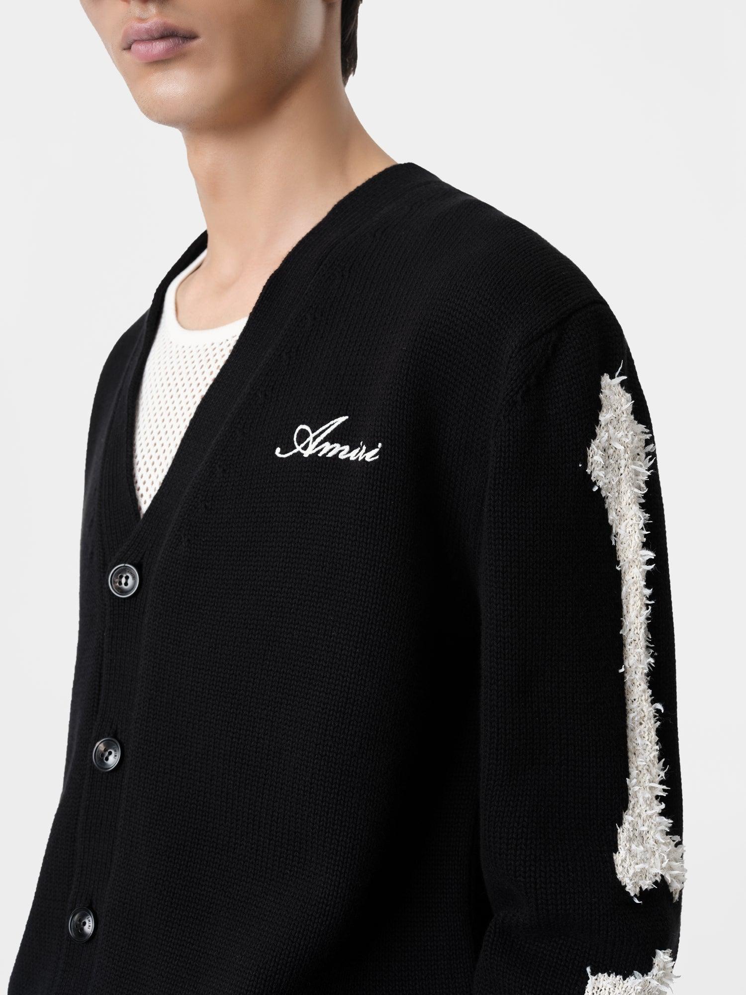 BONES CARDIGAN - Black Male Product Image