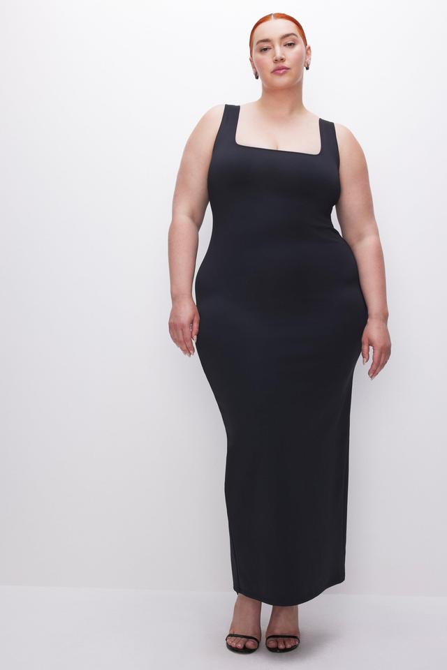 SCUBA MODERN TANK MAXI DRESS | BLACK001 Product Image