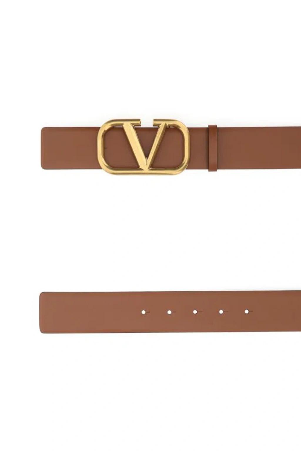 VALENTINO GARAVANI Vlogo Reversible Belt In Brown Product Image