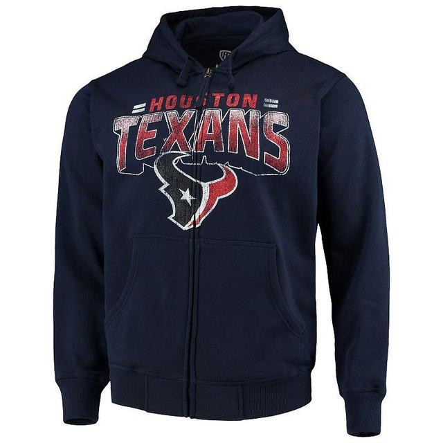 Mens G-III Sports by Carl Banks Houston Texans Perfect Season Full-Zip Hoodie Blue Product Image