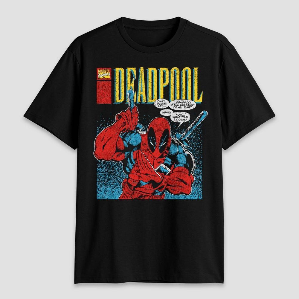 Mens Deadpool Classic Short Sleeve Graphic T-Shirt - Black Product Image