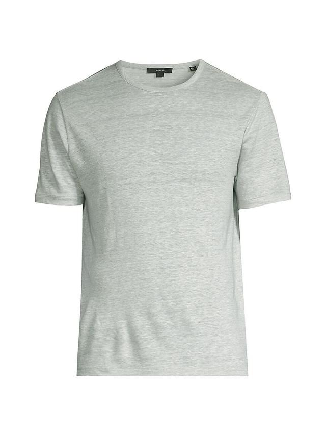 Mens Linen Crewneck T-Shirt Product Image