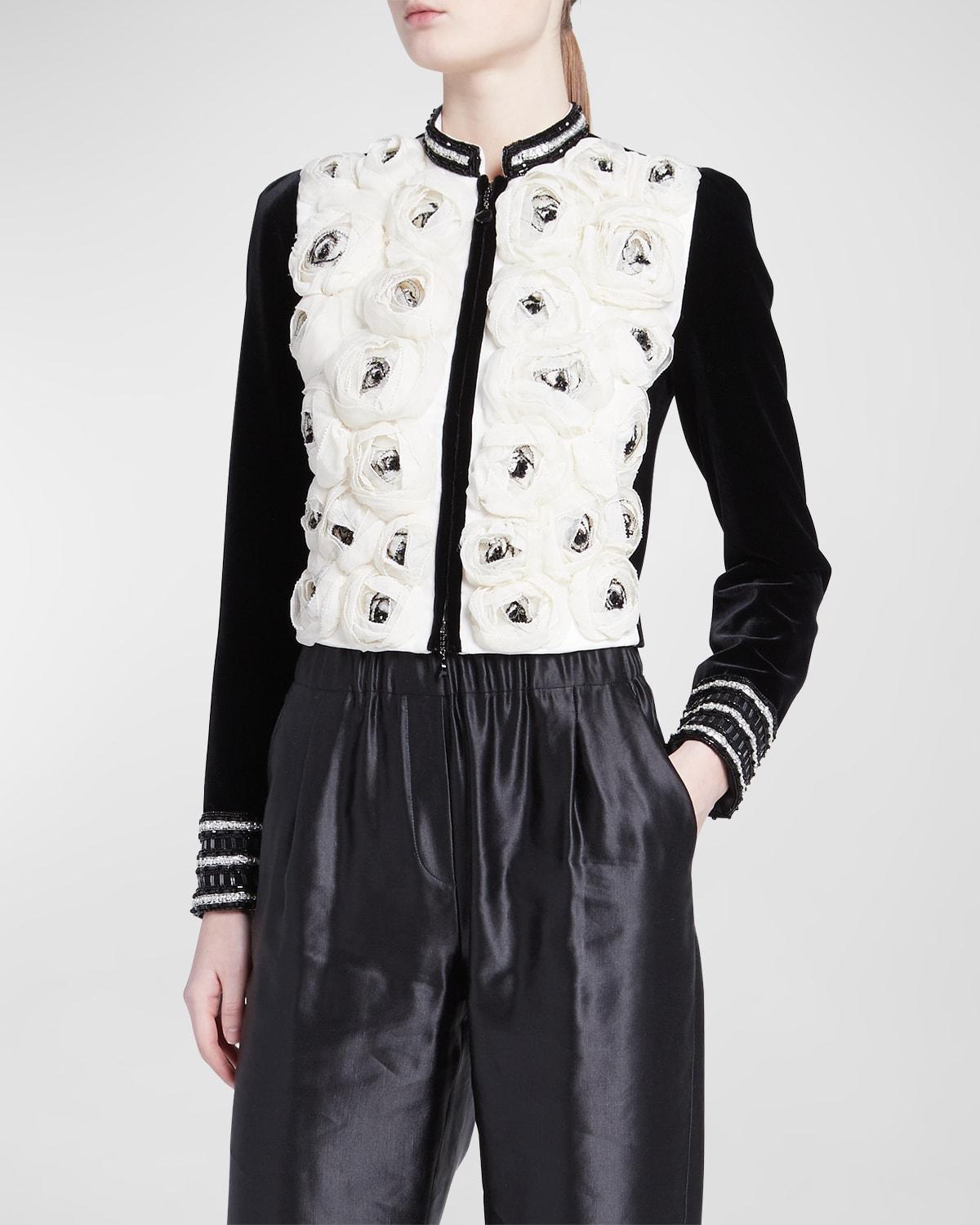 Womens Rose Appliqu Jacket Product Image