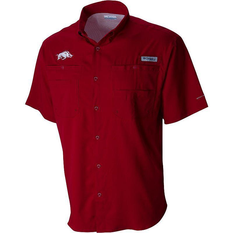 Mens Columbia Cardinal Arkansas Razorbacks Big & Tall Collegiate Tamiami Button-Down Shirt Product Image