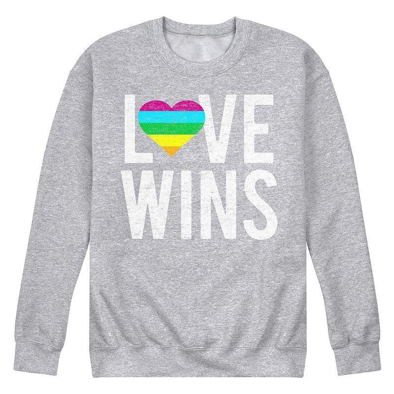 Mens Love Wins Fleece Sweatshirt Product Image