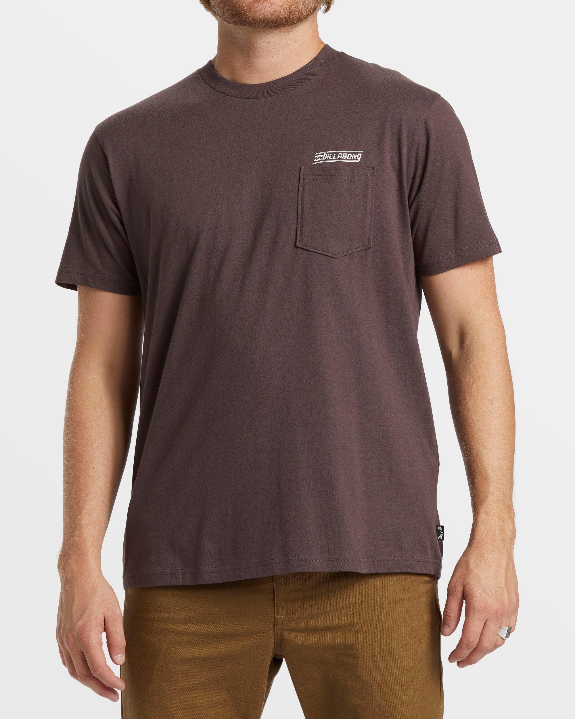 Walled Pocket T-Shirt - Plum Male Product Image