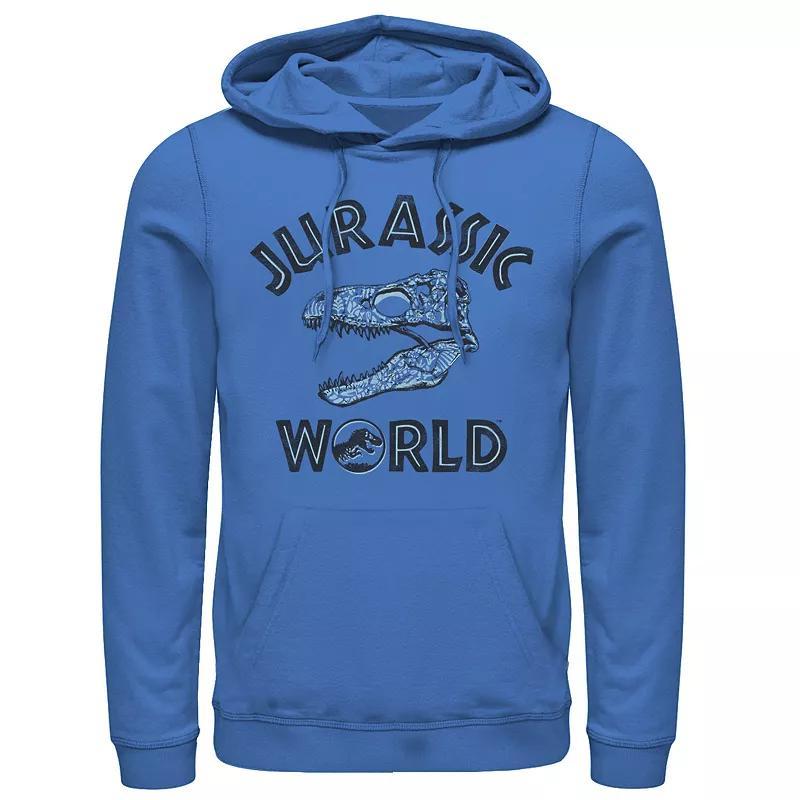 Mens Jurassic World Two T-Rex Pattern Skull Hoodie Product Image