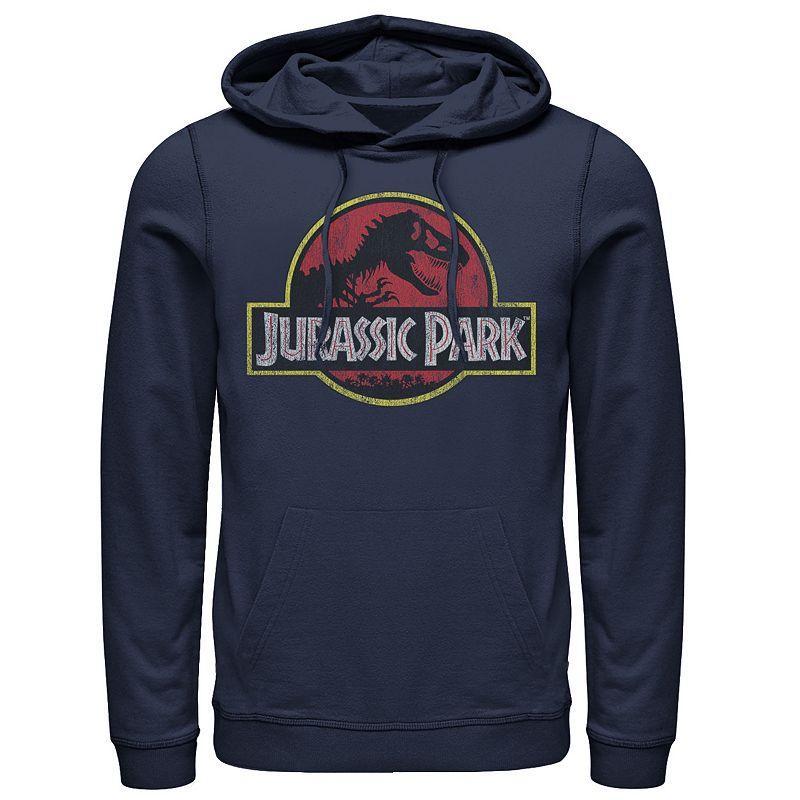 Mens Jurassic Park Distressed Original Park Logo Graphic Pullover Hoodie Product Image