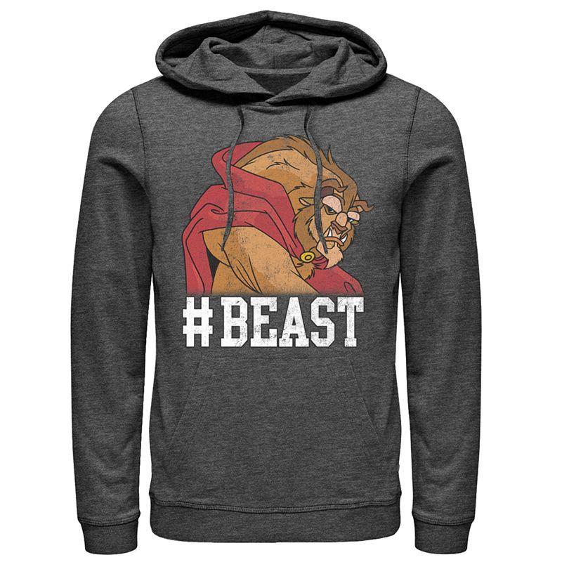 Mens #Beast Graphic Hoodie Grey Heather Product Image