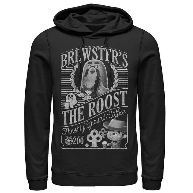 Mens Nintendo Animal Crossing Brewsters The Roost Hoodie Black Product Image