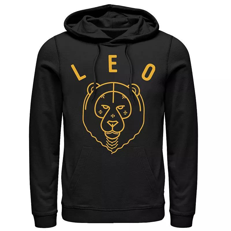 Mens Leo Yellow Ink Sketch Hoodie Product Image