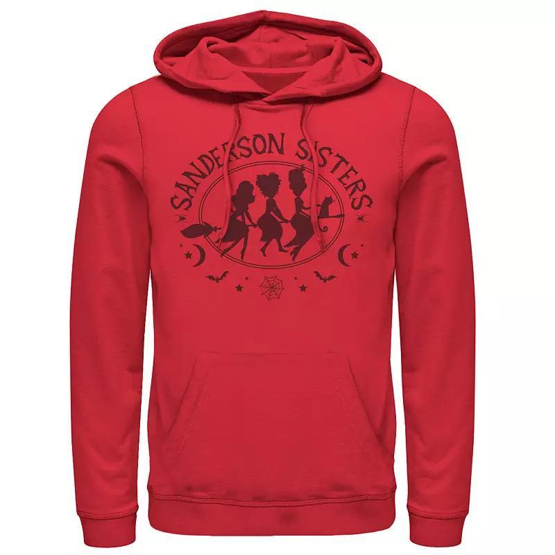 Mens Disney Hocus Pocus Sanderson Sisters Silhouette Logo Hoodie Red Product Image