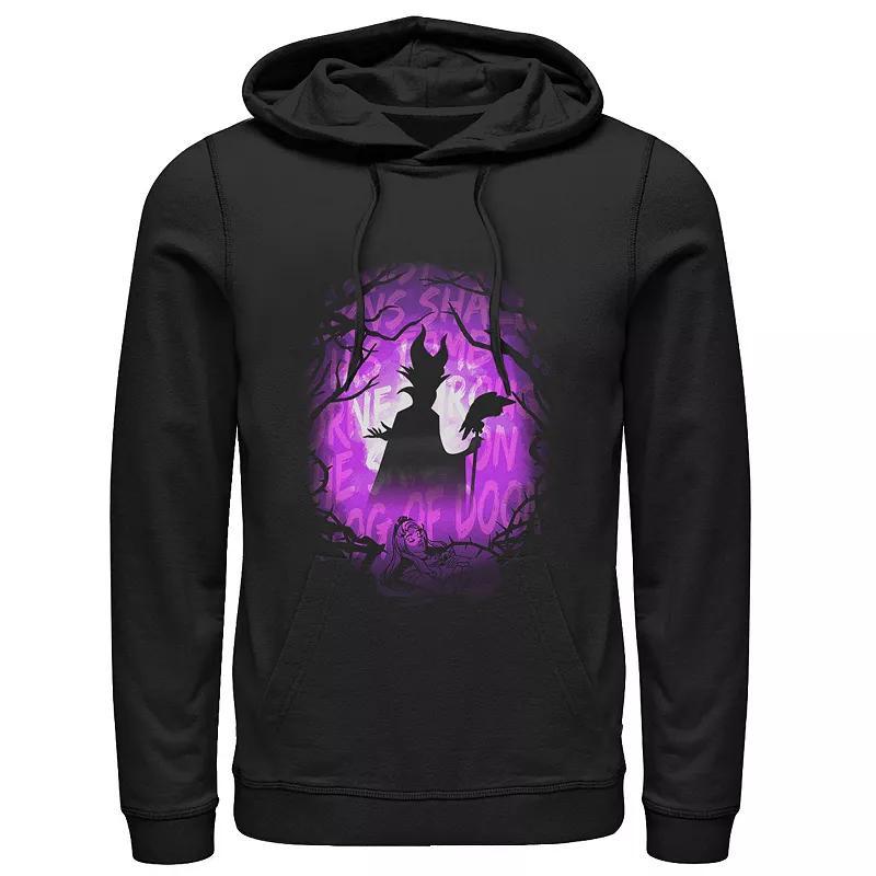 Disneys Sleeping Beauty Maleficent Purple Hue Silhouette Mens Hoodie Product Image