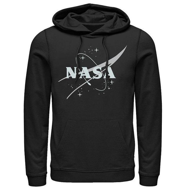 Mens NASA Simple Streaks And Stars Logo Graphic Hoodie Product Image