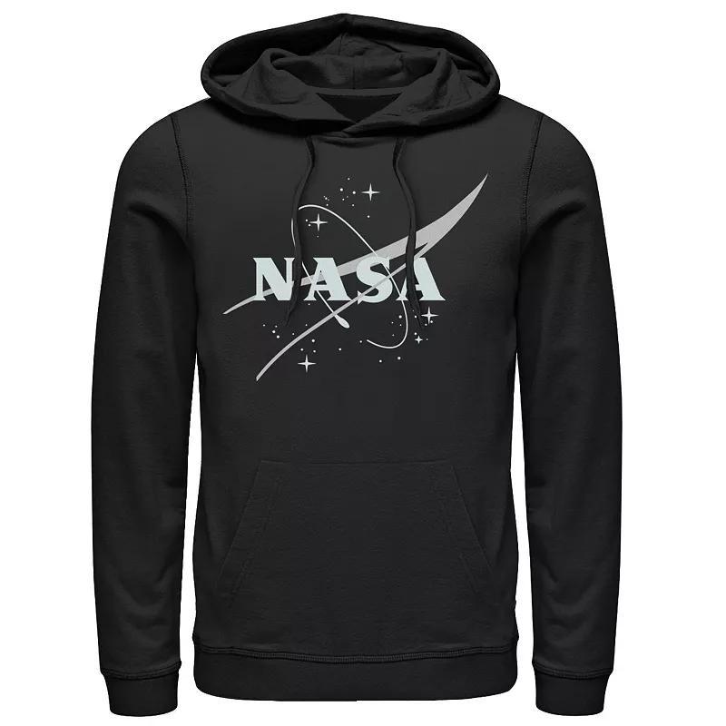 Mens NASA Simple Streaks And Stars Logo Graphic Hoodie Product Image