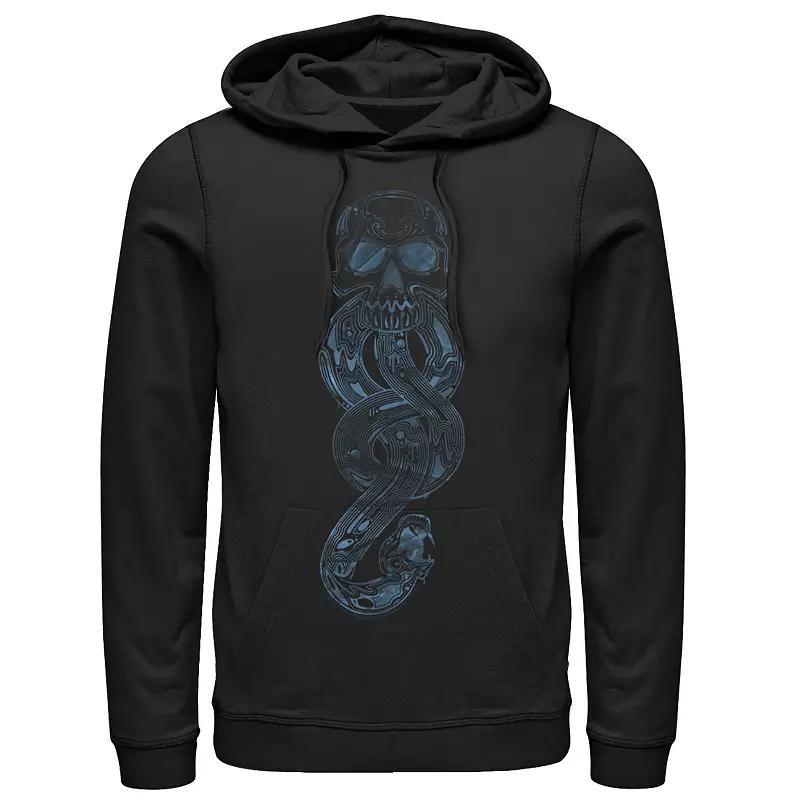 Mens Jurassic Park Logo Outlined Hoodie, Mens Blue Product Image