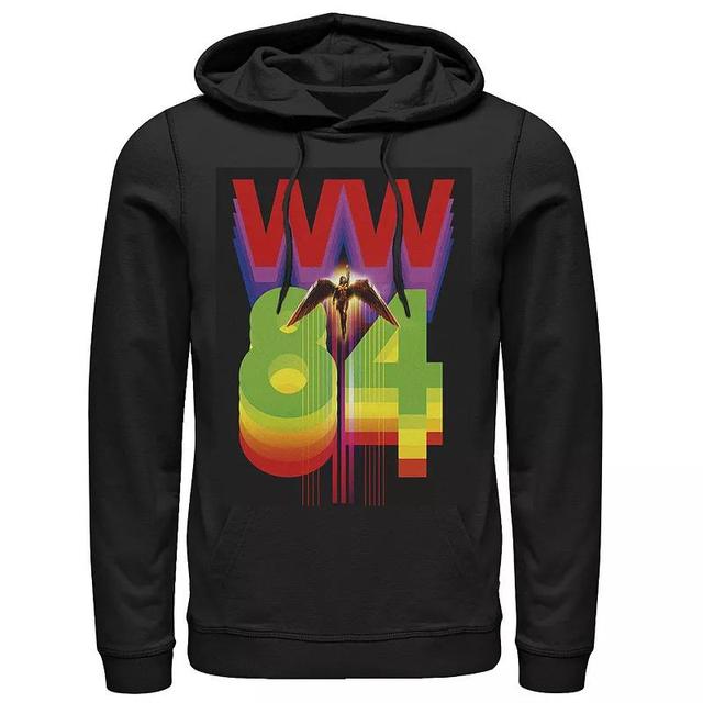 Mens DC Comics Wonder Woman 84 Rainbow Logo Hoodie Product Image