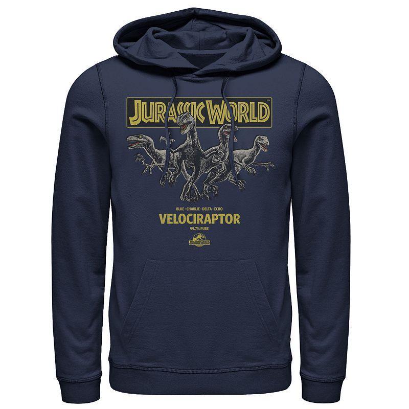 Mens Jurassic Park We Spared No Expense Blue Mist Pullover Hoodie Product Image