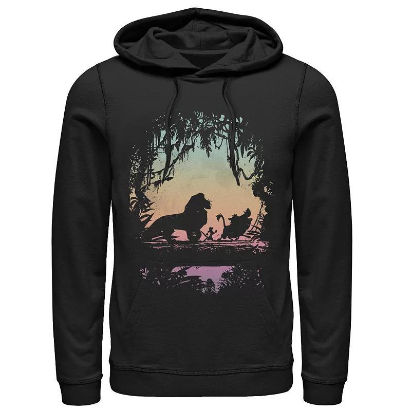 Disneys Lion King Gradient Jungle Trio Mens Hoodie Product Image