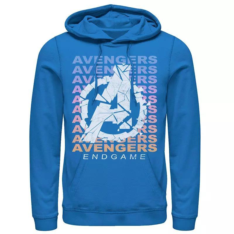 Mens Marvel Avengers: Endgame Gradient Logo Shatter Hoodie Med Blue Product Image