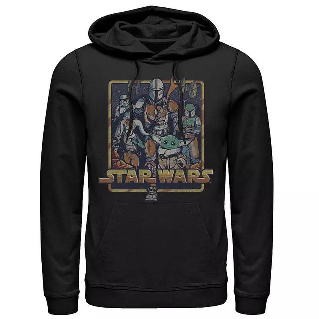 Mens The Mandalorian Mandos Team Group Shot Graphic Hoodie Product Image