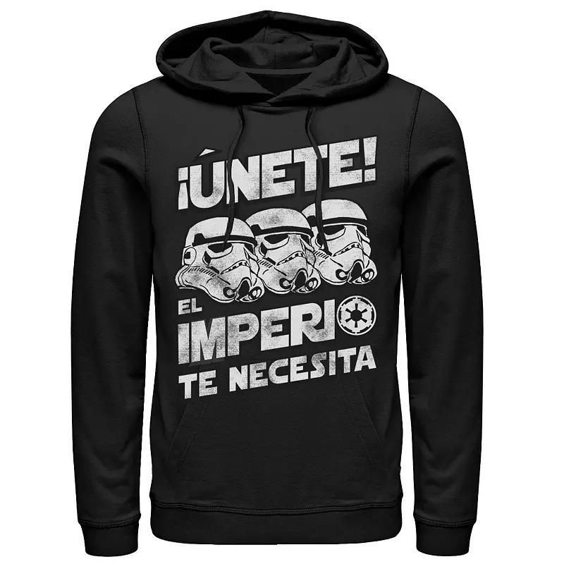 Mens Star Wars Unete El Imperio Te Necesita Stormtrooper Faded Portrait Hoodie Product Image