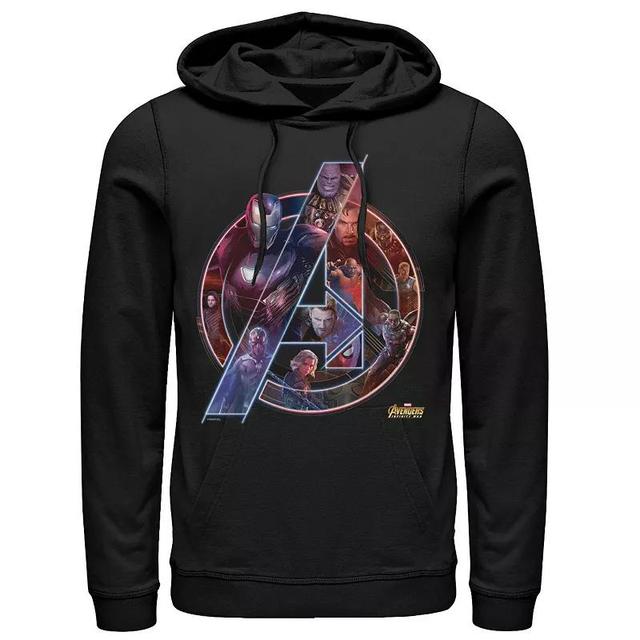 Mens Marvel Avengers Infinity War Neon Team Hoodie Product Image