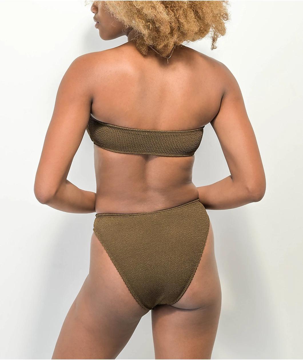 VYB Kimmy Brown High Leg Bikini Bottom Product Image