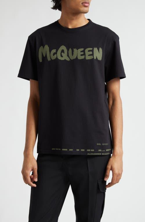 Alexander McQueen Graffiti Logo Graphic T-Shirt Product Image