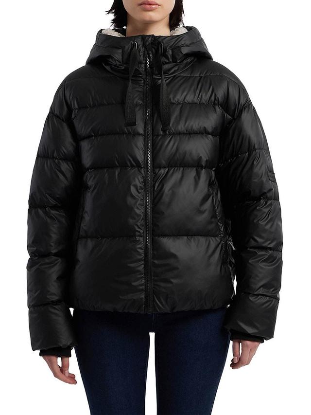 Womens Admiral Cropped Hooded Puffer Jacket Product Image