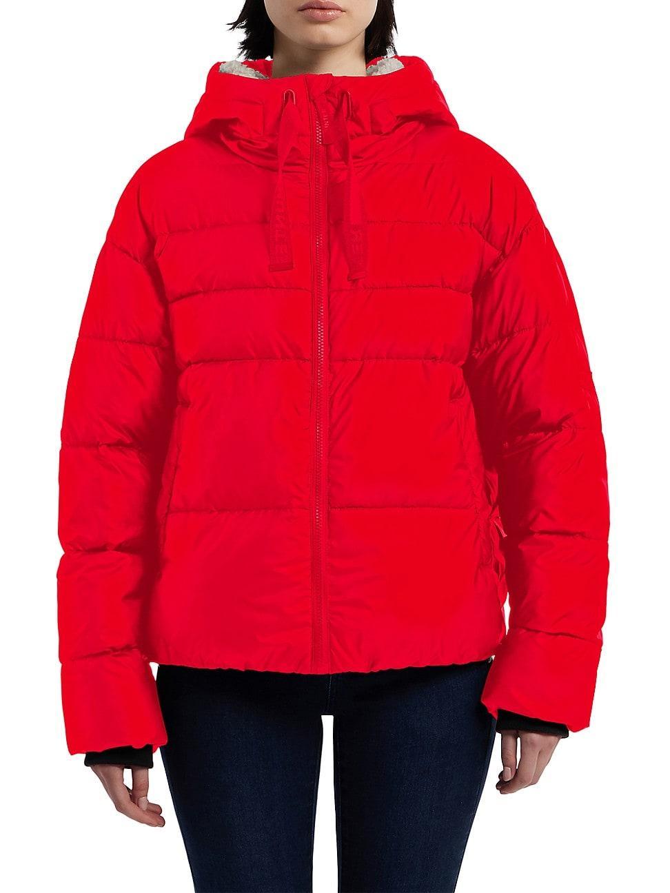 Womens Admiral Cropped Hooded Puffer Jacket Product Image