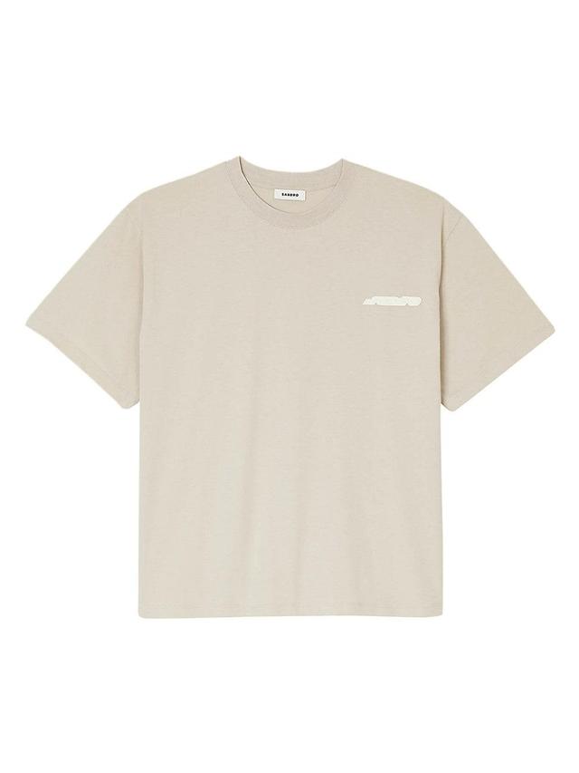 sandro Rubber Logo Patch T-Shirt Product Image