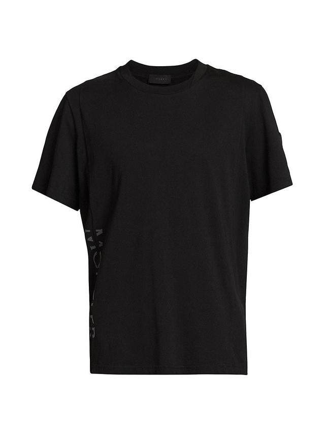 Mens Matt Black Logo T-Shirt Product Image