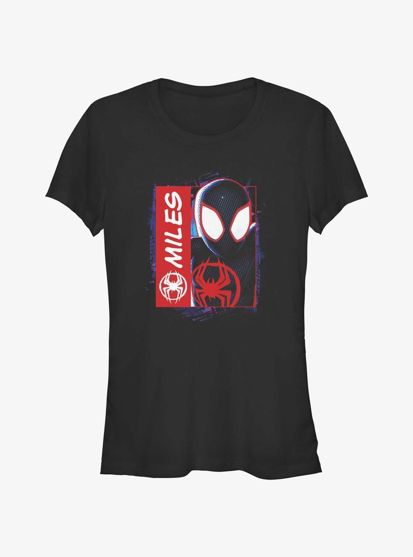 Marvel Spider-Man: Across the Spider-Verse Miles Morales Is Spider-Man Girls T-Shirt Hot Topic Web Exclusive Product Image