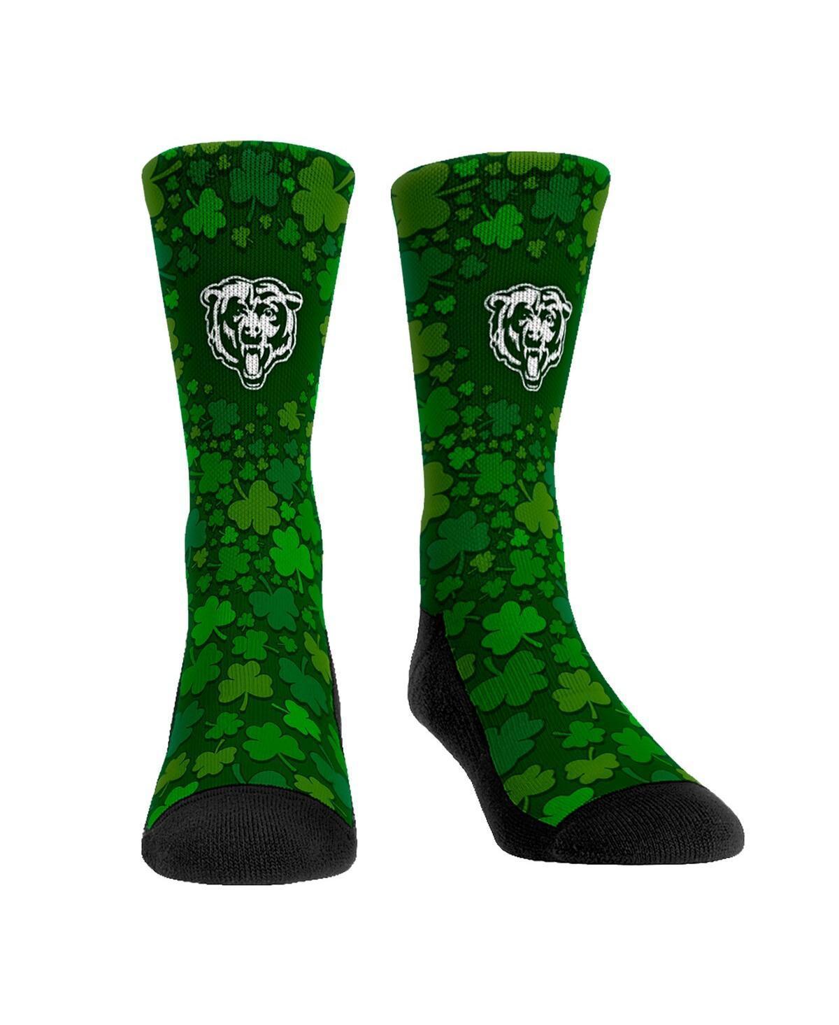 Rock Em Socks Chicago Bears St. Pattys Day Shamrock Crew Socks, Mens Product Image