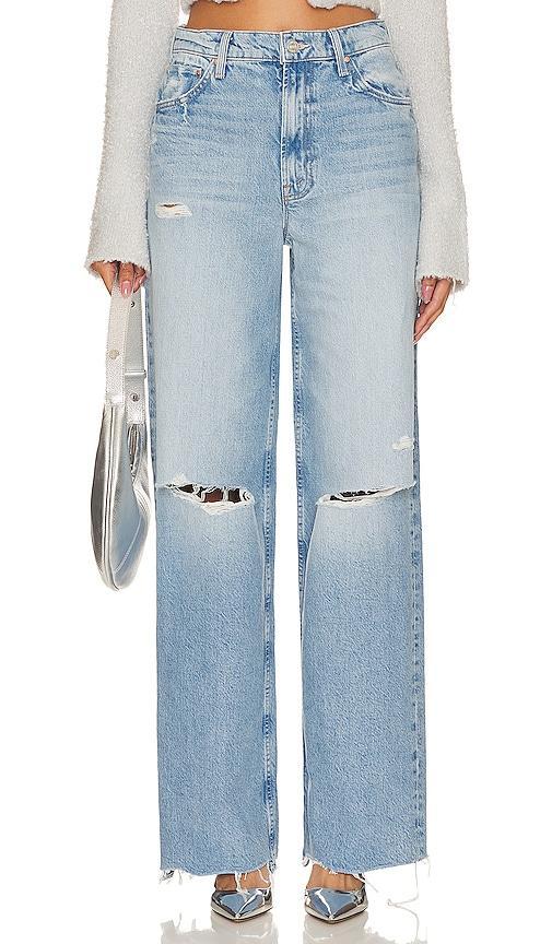 MOTHER Spinner Destroyed High Waist Wide Leg Jeans Product Image