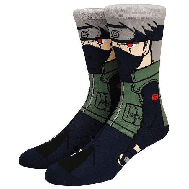 Mens Naruto Kakashi Crew Socks, Multicolor Product Image