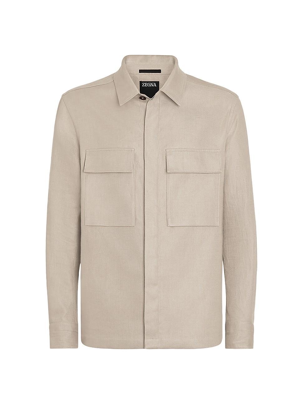 Mens Oasi Lino Overshirt Product Image